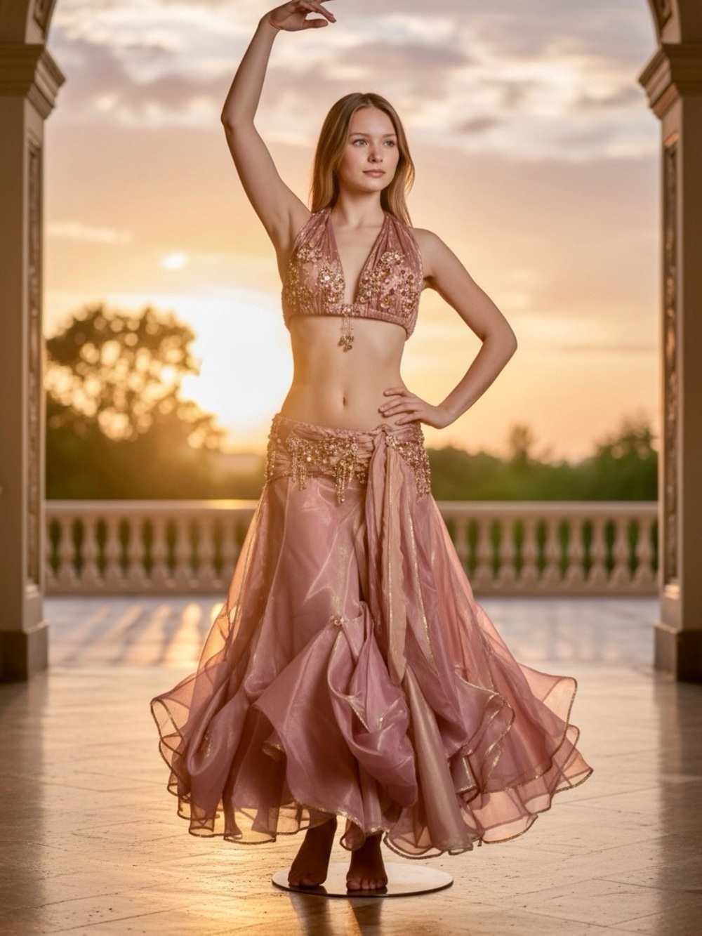 Eman Zaki Bellydance/Belly dancing costume. Designed by Eman Zaki.Made in Egypt.
